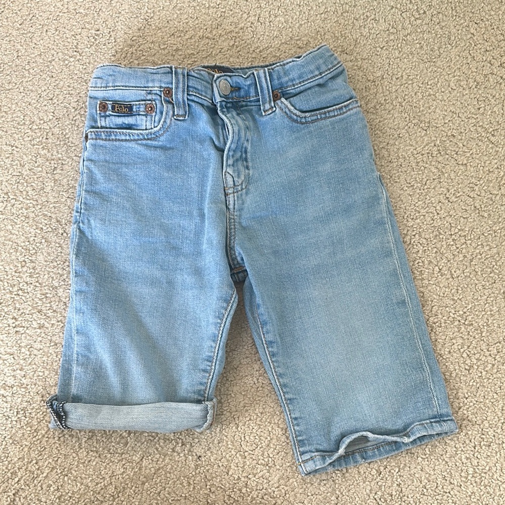 Kids Light Blue Denim Shorts